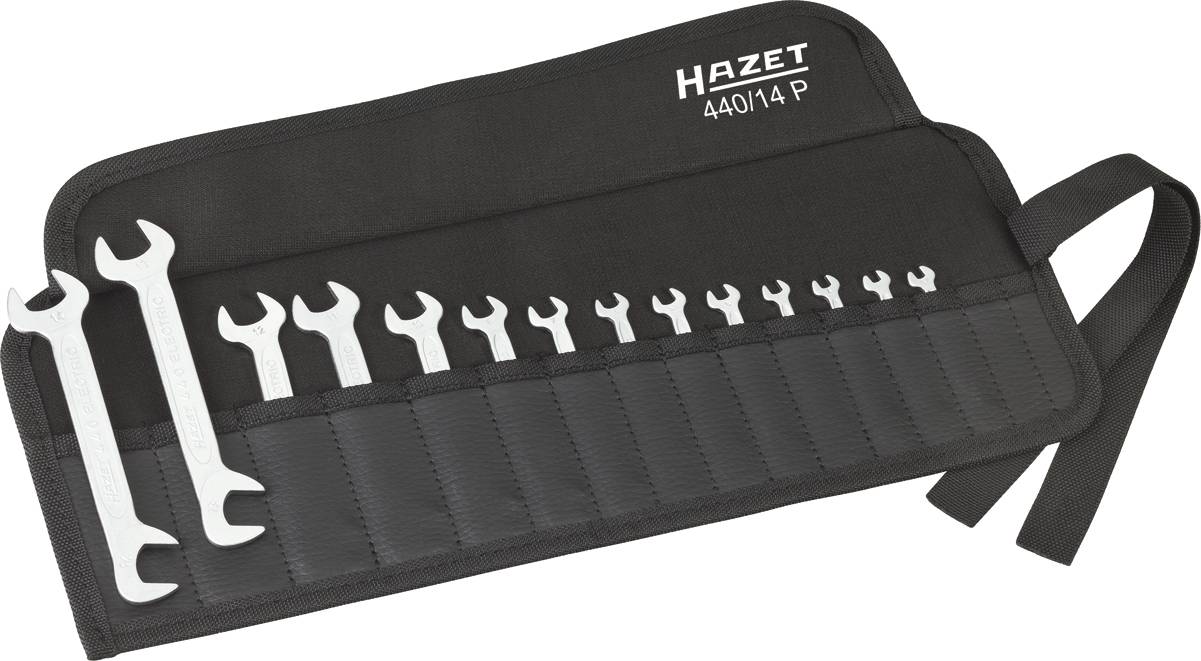 Hazet 440/14P Doppel-Maulschlüssel-Satz 14teilig Schlüsselweite (Metrisch) 3.2 - 14 mm