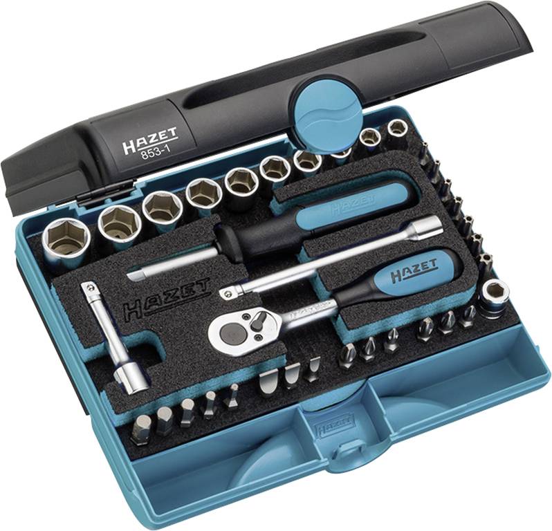 Hazet Steckschlüsselsatz metrisch 1/4" (6.3 mm) 36teilig 853-1