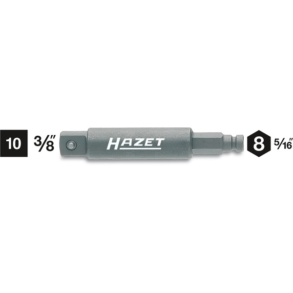 Hazet 8808S-1 Verbindungsteil Antrieb 5/16" (8 mm) Abtrieb 3/8" (10 mm) 75mm 1St.
