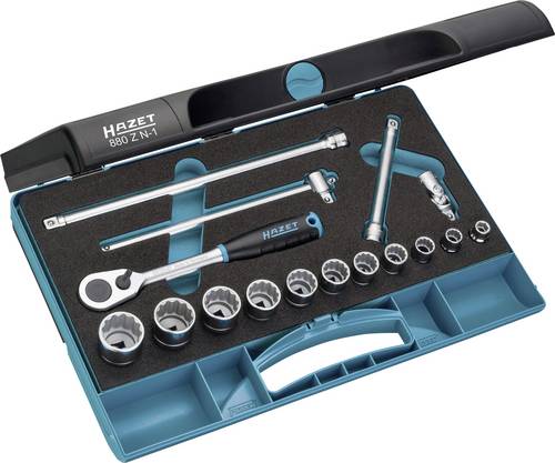 Hazet Steckschlüsselsatz metrisch 3/8  (10 mm) 16teilig 880ZN-1