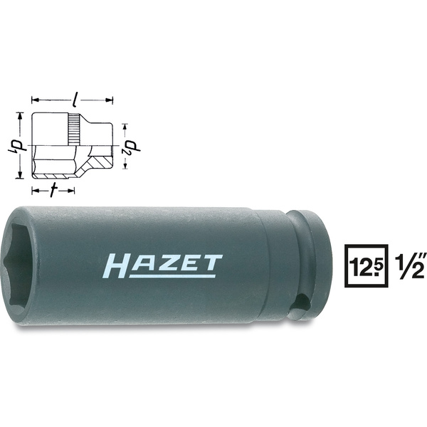 Hazet Kraft-Steckschlüsseleinsatz 1/2" (12.5 mm) 900SLG-17