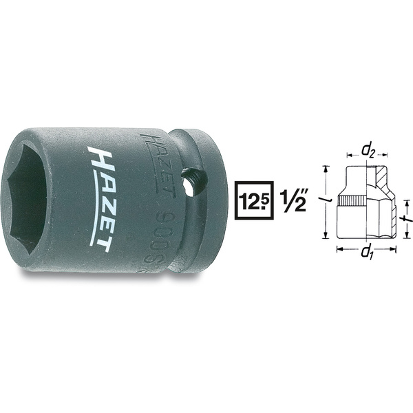 Hazet Kraft-Steckschlüsseleinsatz 1/2" (12.5 mm) 900S-13