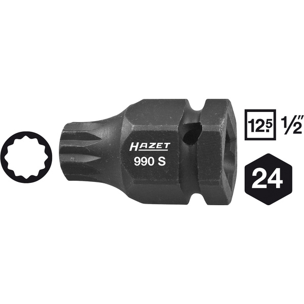 Hazet Kraft-Steckschlüsseleinsatz 1/2" (12.5 mm) 990S-14