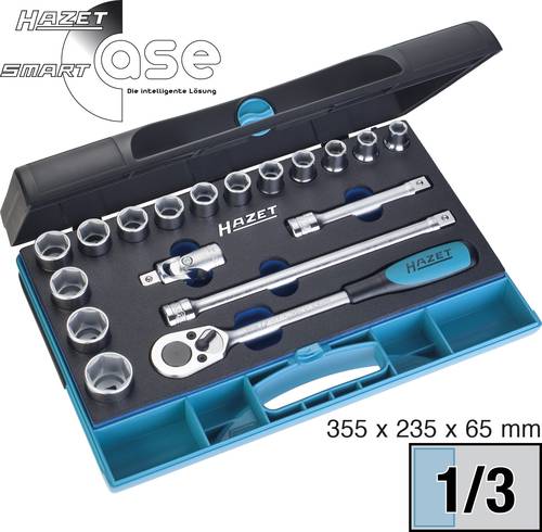 Hazet Steckschlüsselsatz metrisch 1/2  (12.5 mm) 18teilig 932/18