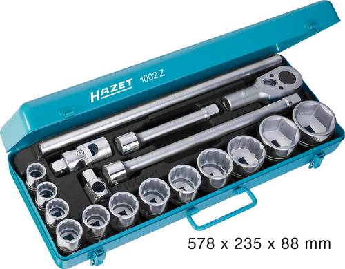 Hazet Steckschlüsselsatz metrisch 3/4  (20 mm) 18teilig 1002Z