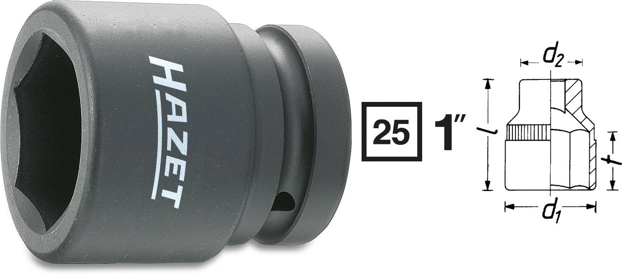 Hazet Kraft-Steckschlüsseleinsatz 1" (25 mm) 1100S-36