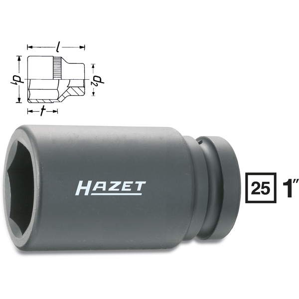 Hazet Kraft-Steckschlüsseleinsatz 1" (25 mm) 1100SLG-24