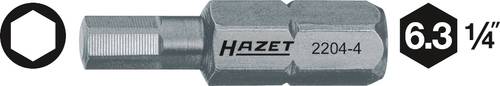 Embout 6 pans Sortie: 6 pans intérieurs Hazet 2204-6 Entrainement: hexagone massif 1/4 (6.3 mm) 1 pc(s)