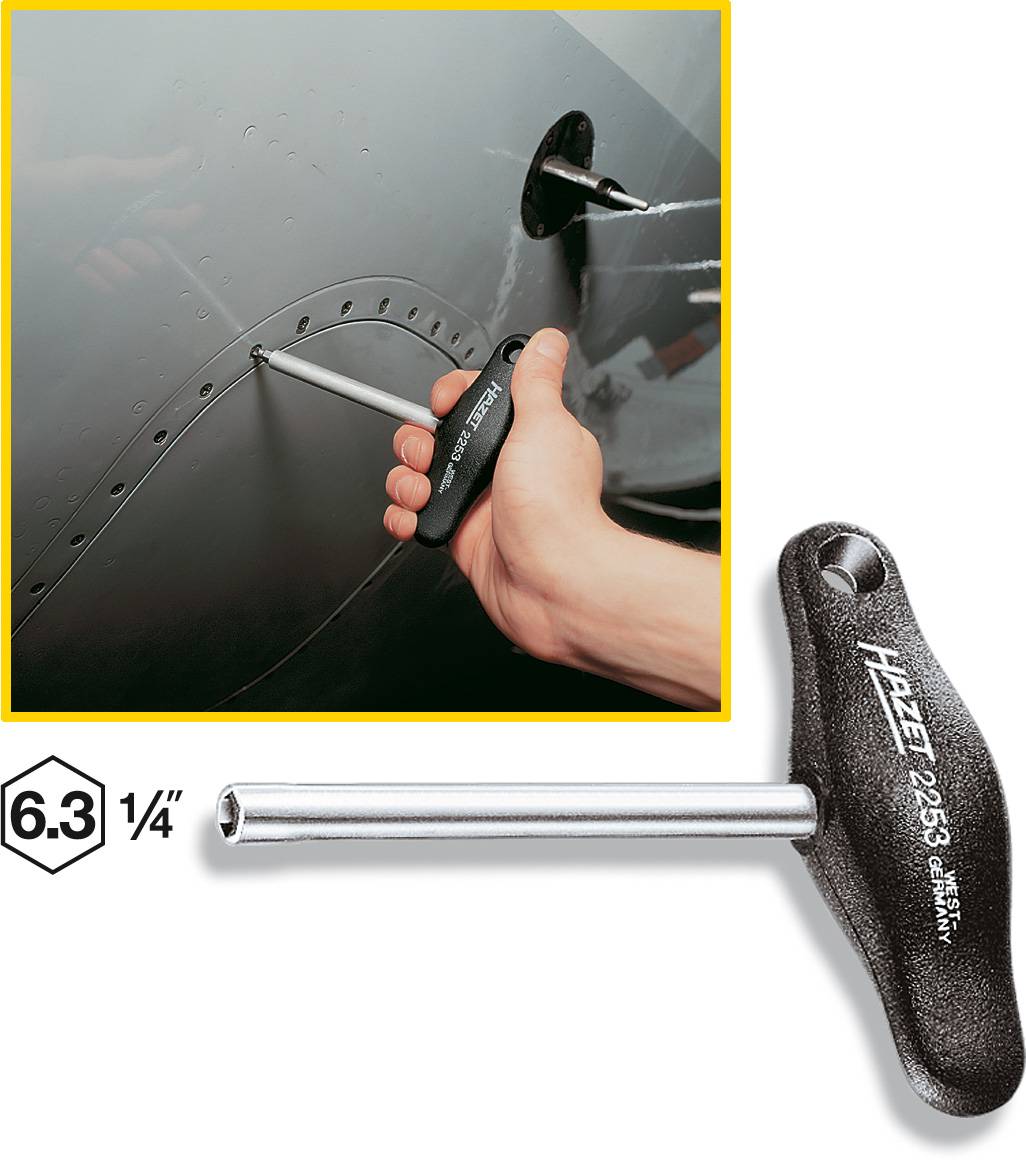 Hazet Werkstatt Bit-Schraubendreher 1/4" (6.3 mm)