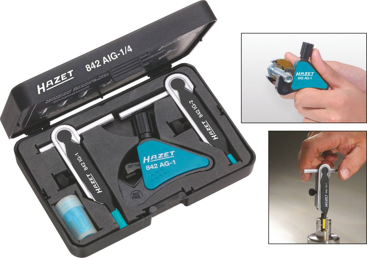 Hazet 842AIG-1/4 Universal-Gewinde-Nachschneide-Satz