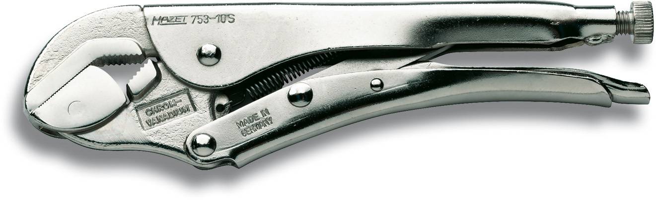 Hazet 753-10S Gripzange Gerade mit Prismenaussparung 16 - 45 mm 250 mm