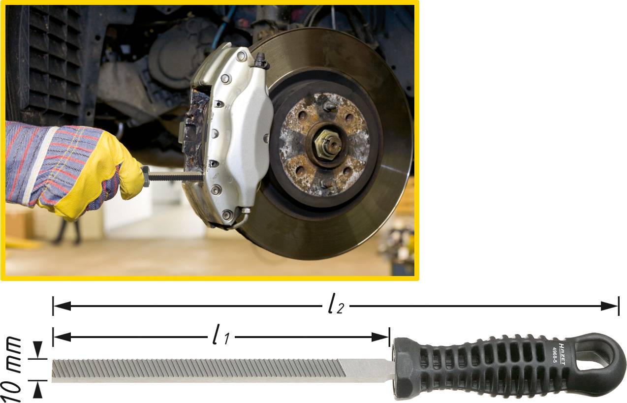 Hazet 4968-5 Bremssattel-Feile