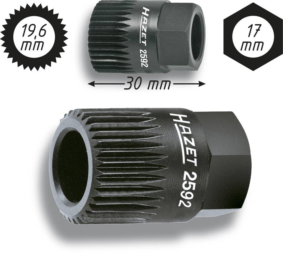 Hazet Keil(rippen)riemenscheibe-Adapter 2592