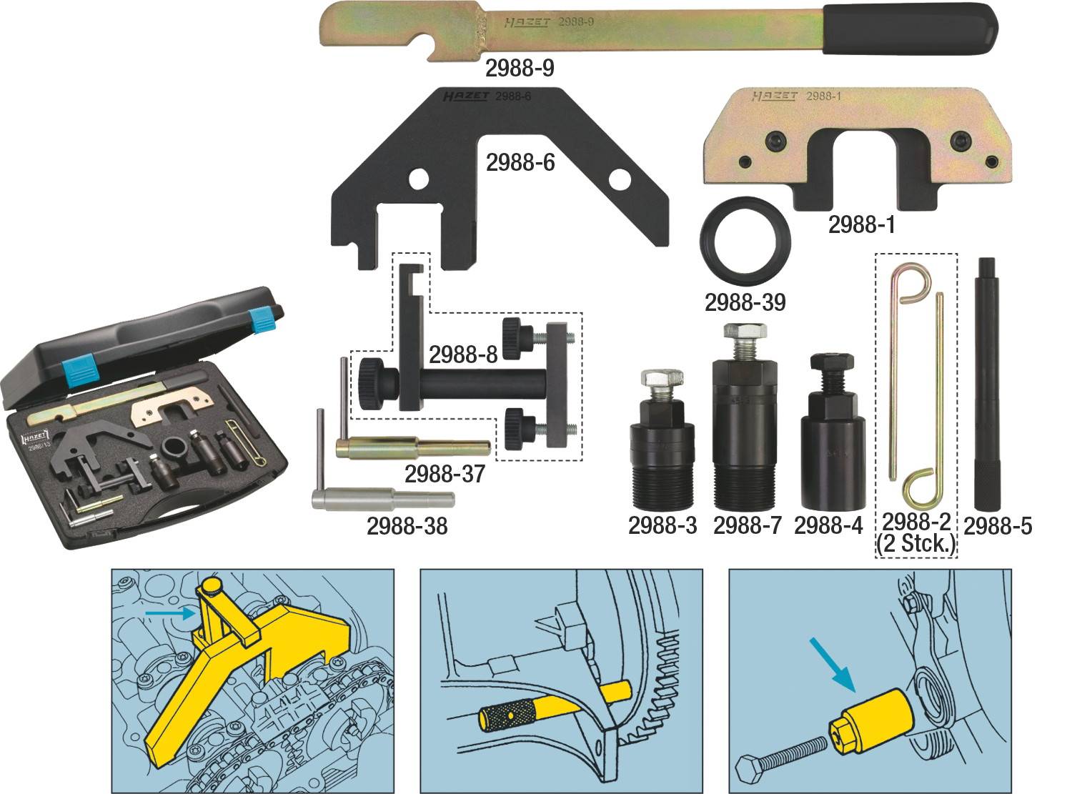 Hazet 2988/13 Motoreinstell-Werkzeug für BMW