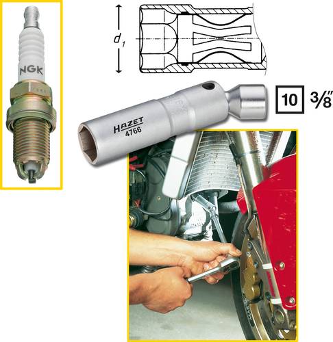Clés pour bougies de préchauffage Hazet 4766
