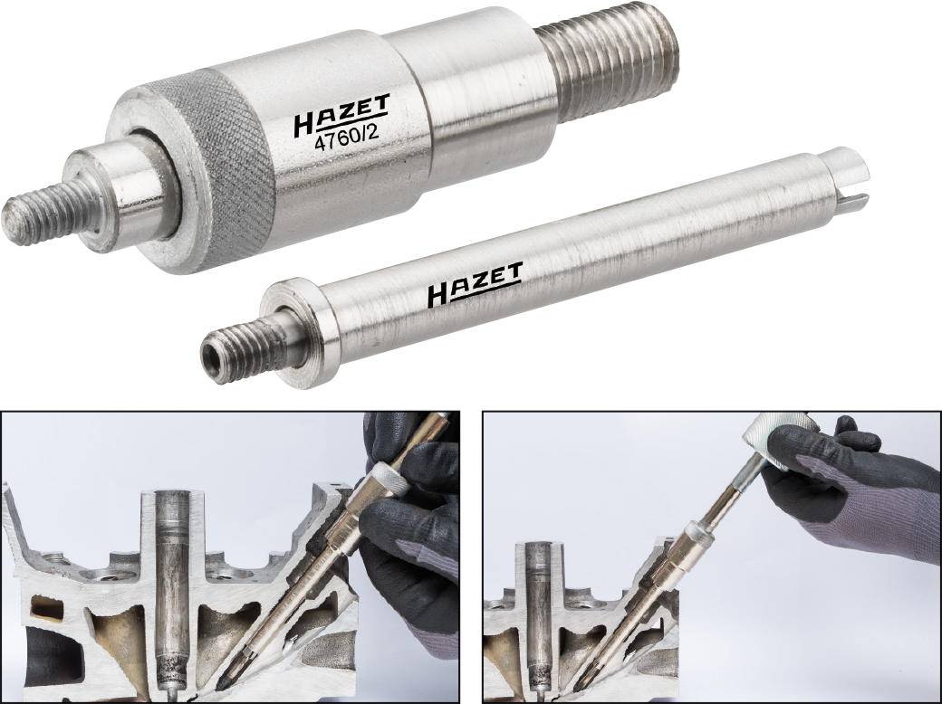 Hazet 4760/2 Glühspitzen-Auszieher Satz mit Hülse 5 mm
