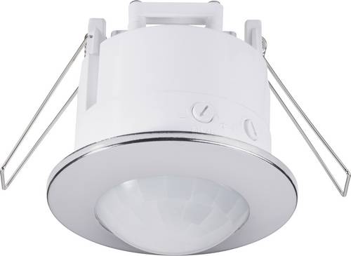 Renkforce 1289331 Decke, Einbau PIR-Bewegungsmelder 360 ° Relais Chrom IP20