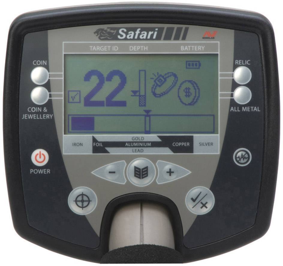 MineLab Safari Universal Metalldetektor digital (LCD), akustisch 12876