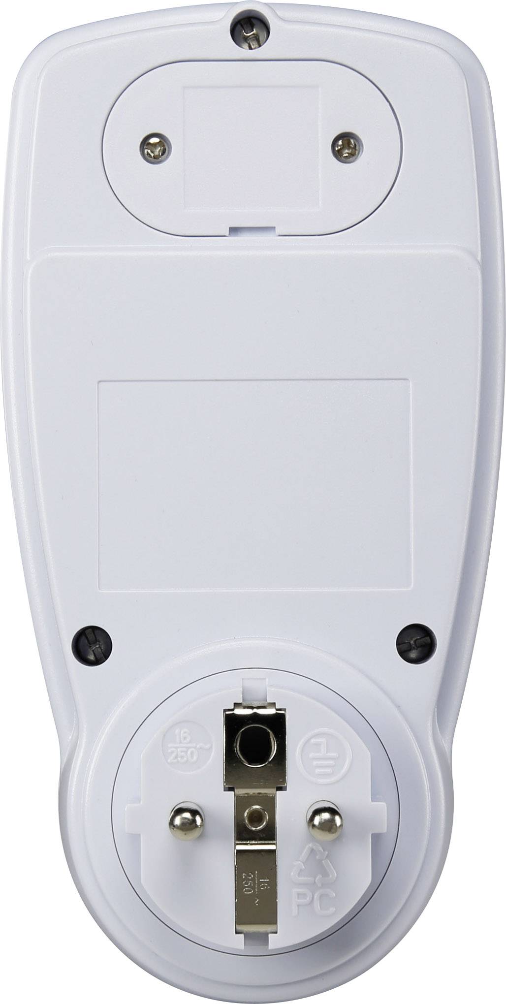 Renkforce 1289404 Steckdosen-Zeitschaltuhr digital Wochenprogramm 3680W IP20 Countdown-Funktion, Zufallsfunktion