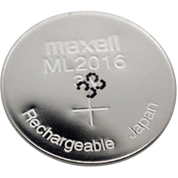 Maxell ML2016 Knopfzellen-Akku ML 2016 Lithium 25 mAh 3V 1St.