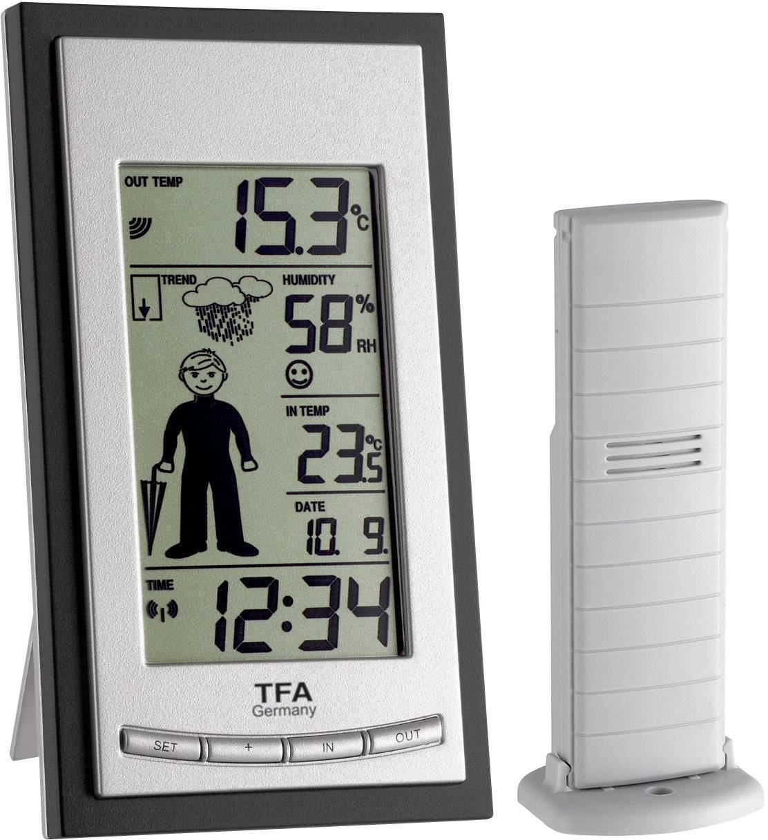 TFA Dostmann Weather Boy 35.1084 Funk-Wetterstation Vorhersage für 12 bis 24 Stunden