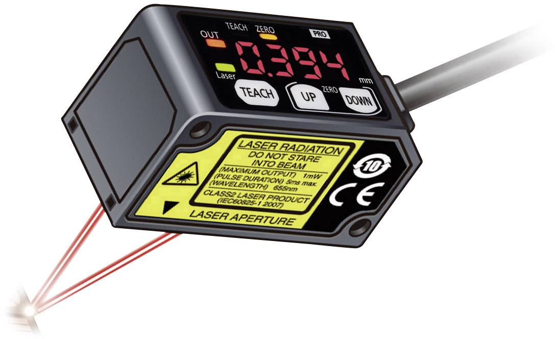 Panasonic HG-C1050-P Laser-Distanz-Sensor 1 St. 24 V/DC Reichweite max. (im Freifeld): 50mm (L x B x H) 44 x 20 x 25mm