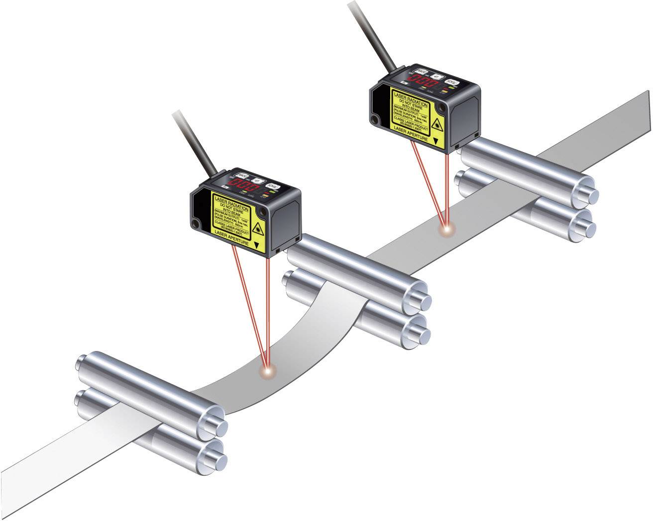 Panasonic HG-C1100-P Laser-Distanz-Sensor 1 St. 24 V/DC Reichweite max. (im Freifeld): 100mm (L x B x H) 44 x 20 x 25mm