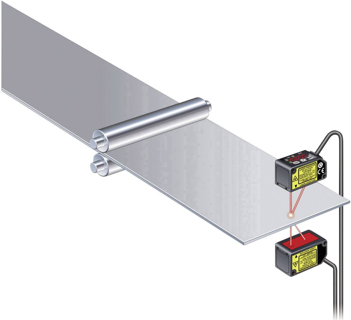 Panasonic HG-C1050-P Laser-Distanz-Sensor 1 St. 24 V/DC Reichweite max. (im Freifeld): 50mm (L x B x H) 44 x 20 x 25mm
