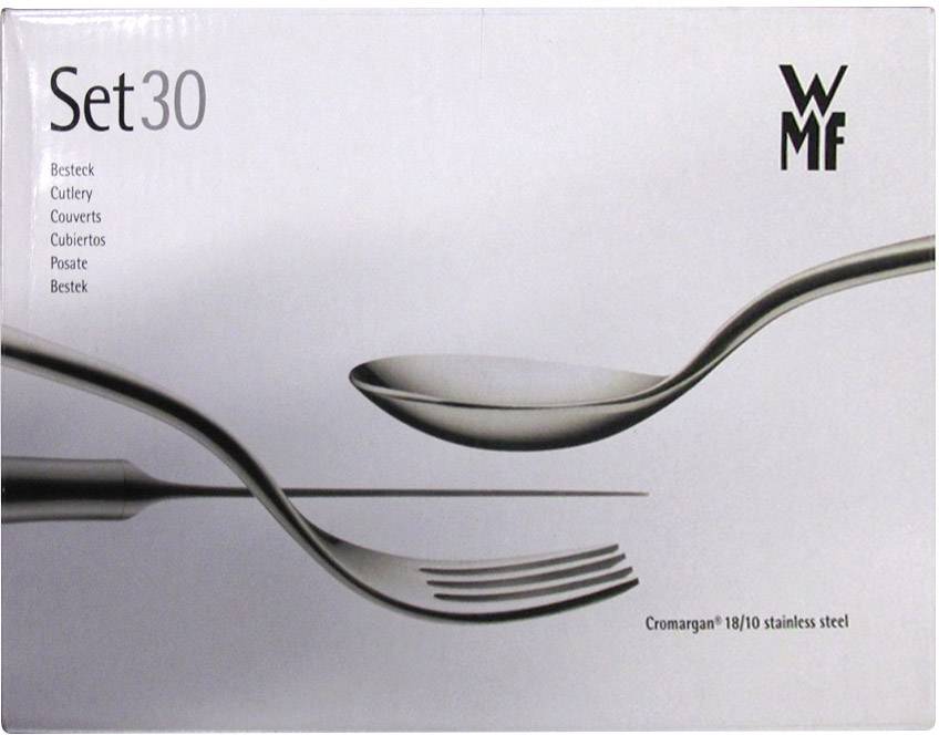 WMF Palma Besteck-Garnitur 30er Set Edelstahl (rostfrei) Silber 12 7291 6040