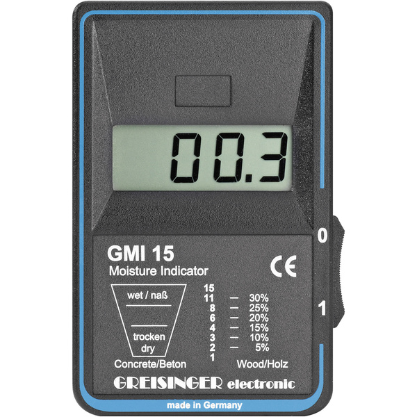 Indicateur d'humidité des matériaux Greisinger GMI 15
