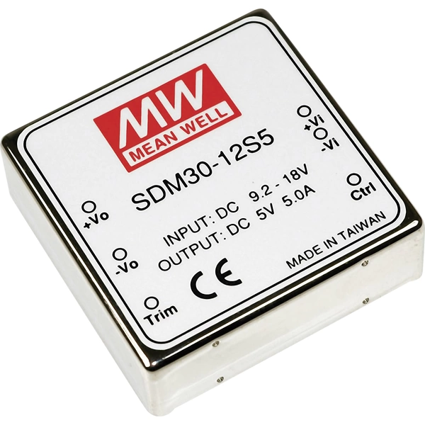 Mean Well MW SDM30-24S5 DC/DC-Wandler 25W Anzahl Ausgänge: 1 x Inhalt 1St. Mean Well MW SDM30-24S5 DC/DC-Wandler 25W Anzahl Ausgänge: 1 x Inhalt 1St.