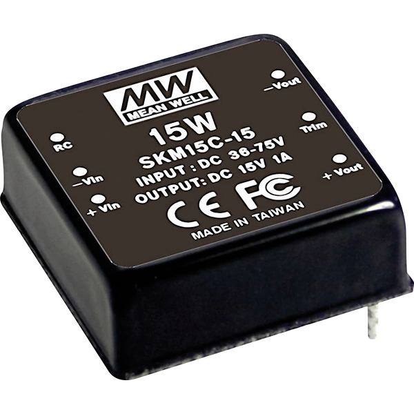 MW Mean Well SKM15B-12 DC/DC-Wandler 15 W Anzahl Ausgänge: 1 x Inhalt 1 St. MW Mean Well SKM15B-12 DC/DC-Wandler 15 W Anzahl Ausgänge: 1 x Inhalt 1 St.
