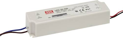 Mean Well LPC-35-700 LED-Treiber Konstantstrom 33.6 W 0.7 A 9 - 48 V/DC nicht dimmbar, Überlastschu