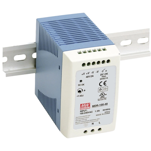 Mean Well MW MDR-100-24 Hutschienen-Netzteil (DIN-Rail) 24 V/DC 4A 96W Anzahl Ausgänge:1 x Inhalt 1St. Mean Well MW MDR-100-24 Hutschienen-Netzteil (DIN-Rail) 24 V/DC 4A 96W Anzahl Ausgänge:1 x Inhalt 1St.