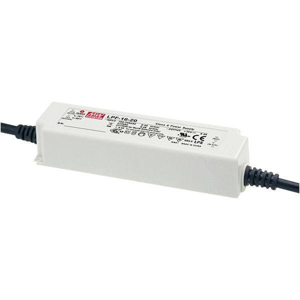 Mean Well LPF-16-36 LED-Treiber, LED-Trafo Konstantspannung, Konstantstrom 16.2W 0.45A 19.8 - 36 V/DC nicht dimmbar
