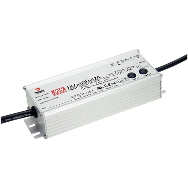 Mean Well MW HLG-60H-24A LED-Treiber, LED-Trafo Konstantspannung, Konstantstrom 60 W 2.5 A 24 V/DC Mean Well MW HLG-60H-24A LED-Treiber, LED-Trafo Konstantspannung, Konstantstrom 60 W 2.5 A 24 V/DC