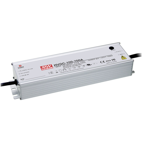 Mean Well HVGC-100-350A LED-Treiber Konstantstrom 99W 0.35A 29 - 285 V/DC dimmbar, PFC-Schaltkreis, Überlastschutz