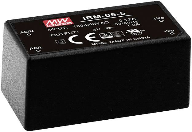 Mean Well MW IRM-05-12 AC/DC-Printnetzteil 12 V/DC 0.42 A 5 W