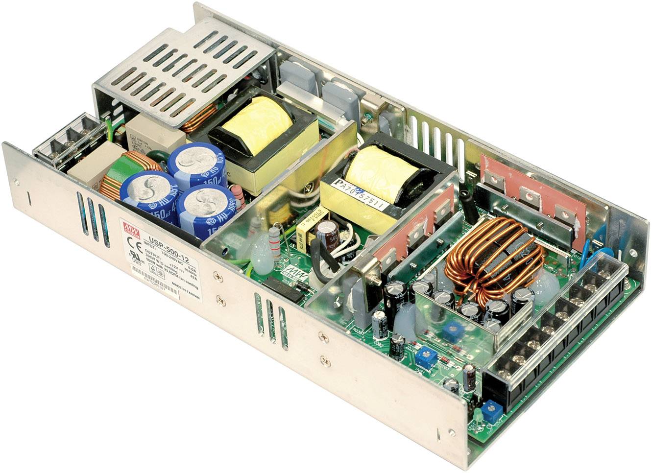 Mean Well USP-500-24 AC/DC-Netzteilbaustein, open frame 24 V/DC 17 A