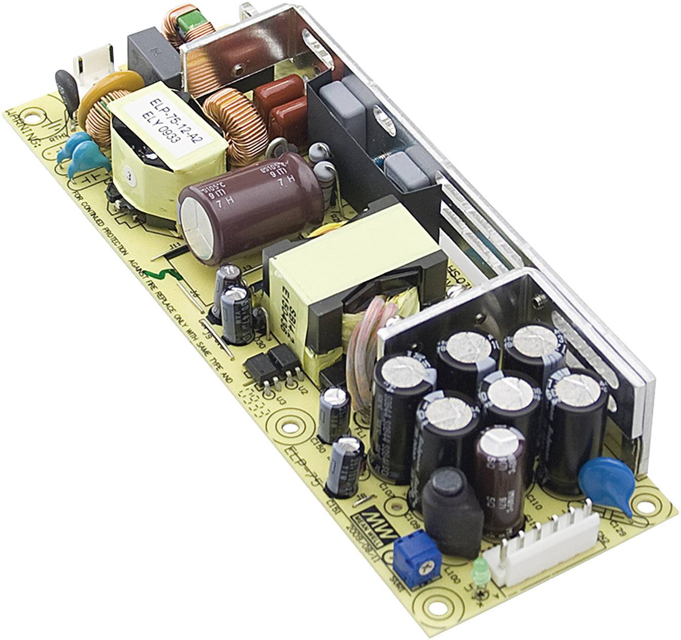 Mean Well ELP-75-15 AC/DC-Netzteilbaustein, open frame 15 V/DC 5 A 1 St.