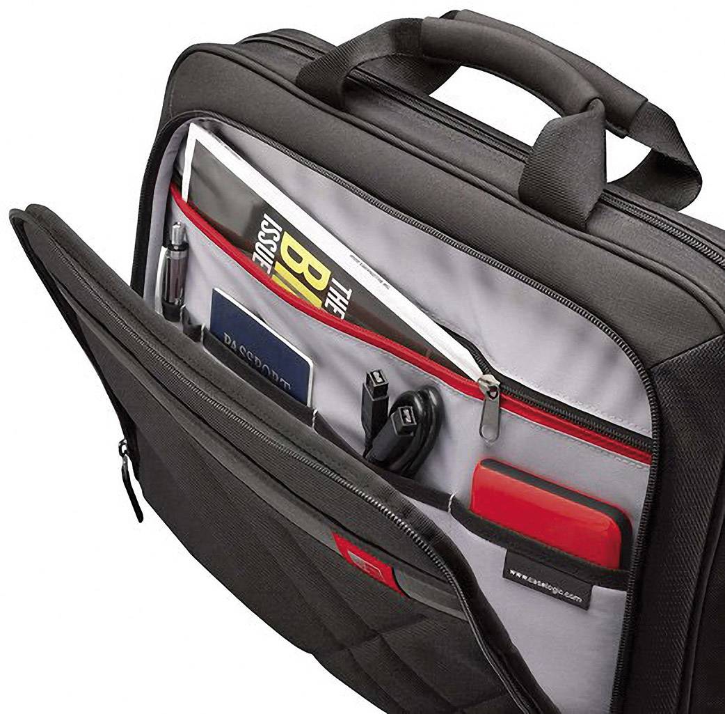 case LOGIC® Notebook Tasche Briefcase Passend für maximal: 39,6 cm (15,6") Schwarz