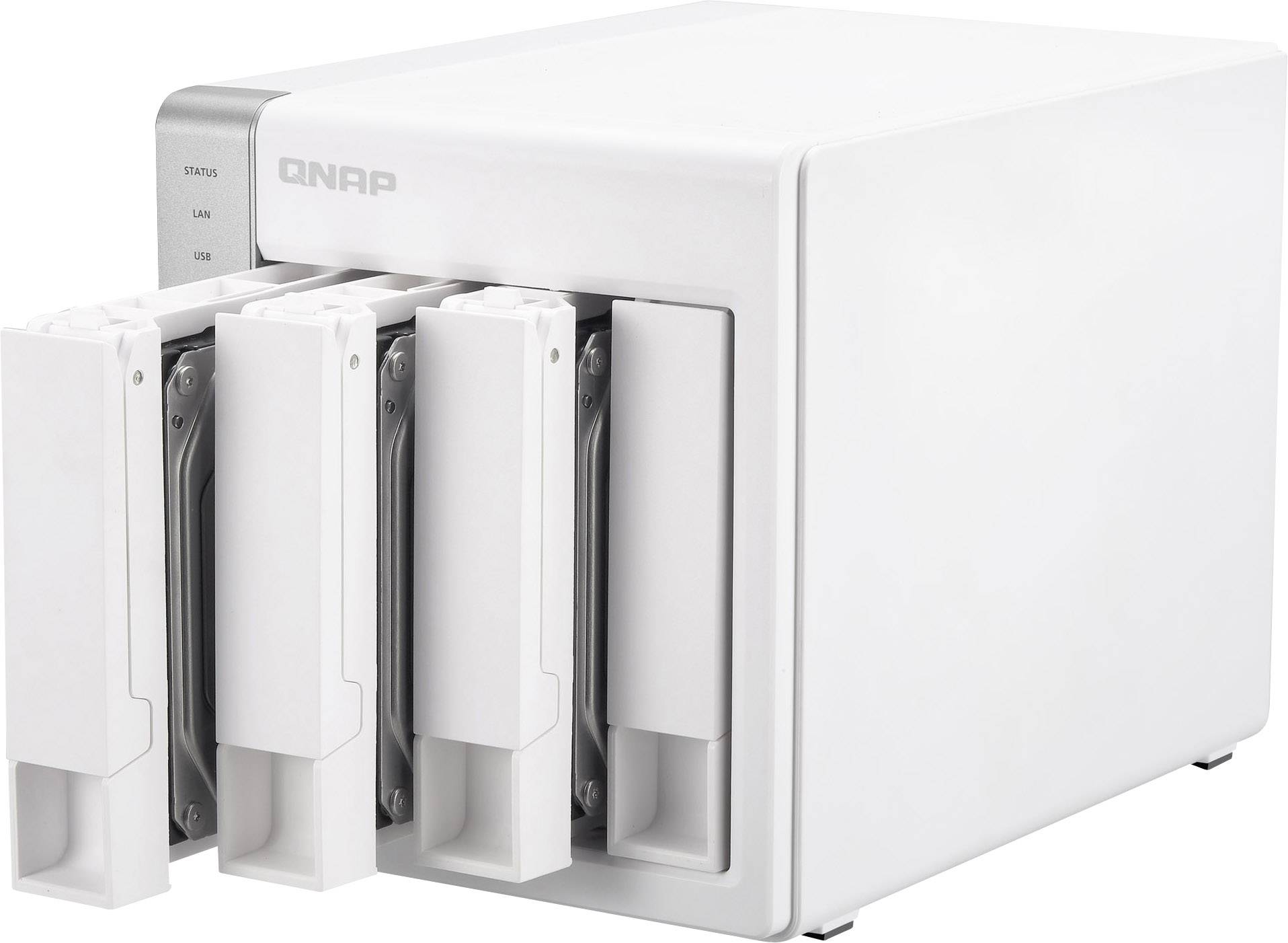 QNAP NAS-Server 8 TB bestückt mit 4x 2TB WD Red™ TS-431-8TB-WR