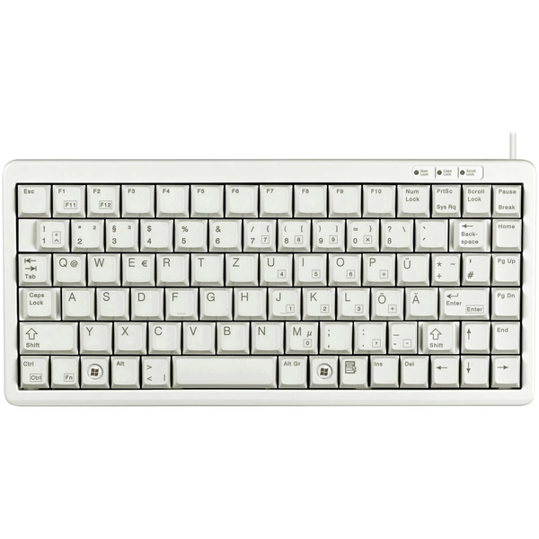 Cherry Slim-Line USB/PS2 USB Tastatur Deutsch, QWERTZ Grau Cherry Slim-Line USB/PS2 USB Tastatur Deutsch, QWERTZ Grau