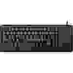 Cherry Compact-Keyboard G84-4400 USB Tastatur Deutsch, QWERTZ Schwarz Integrierter Trackball