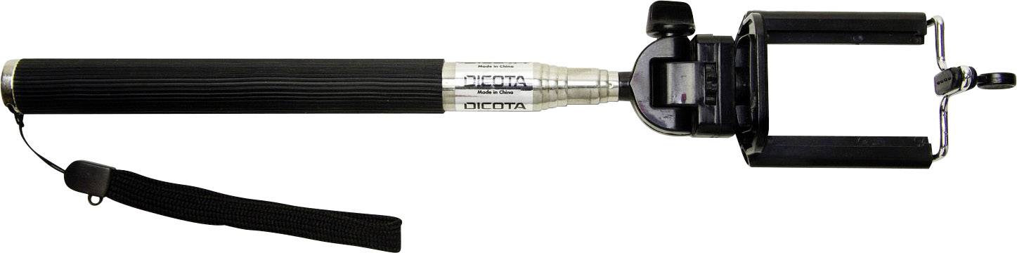 Dicota Plus Selfie Stick 8.5cm Schwarz, Silber