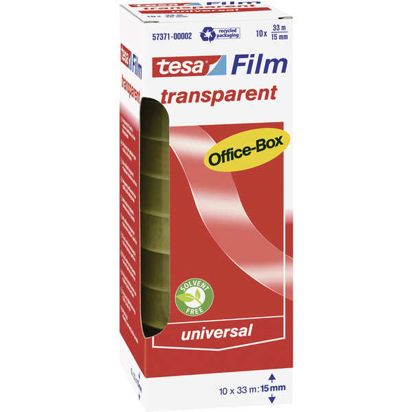 TESA OFFICE-BOX 57371-00002-06 tesafilm Transparent (L x B) 33m x 15mm 10St.