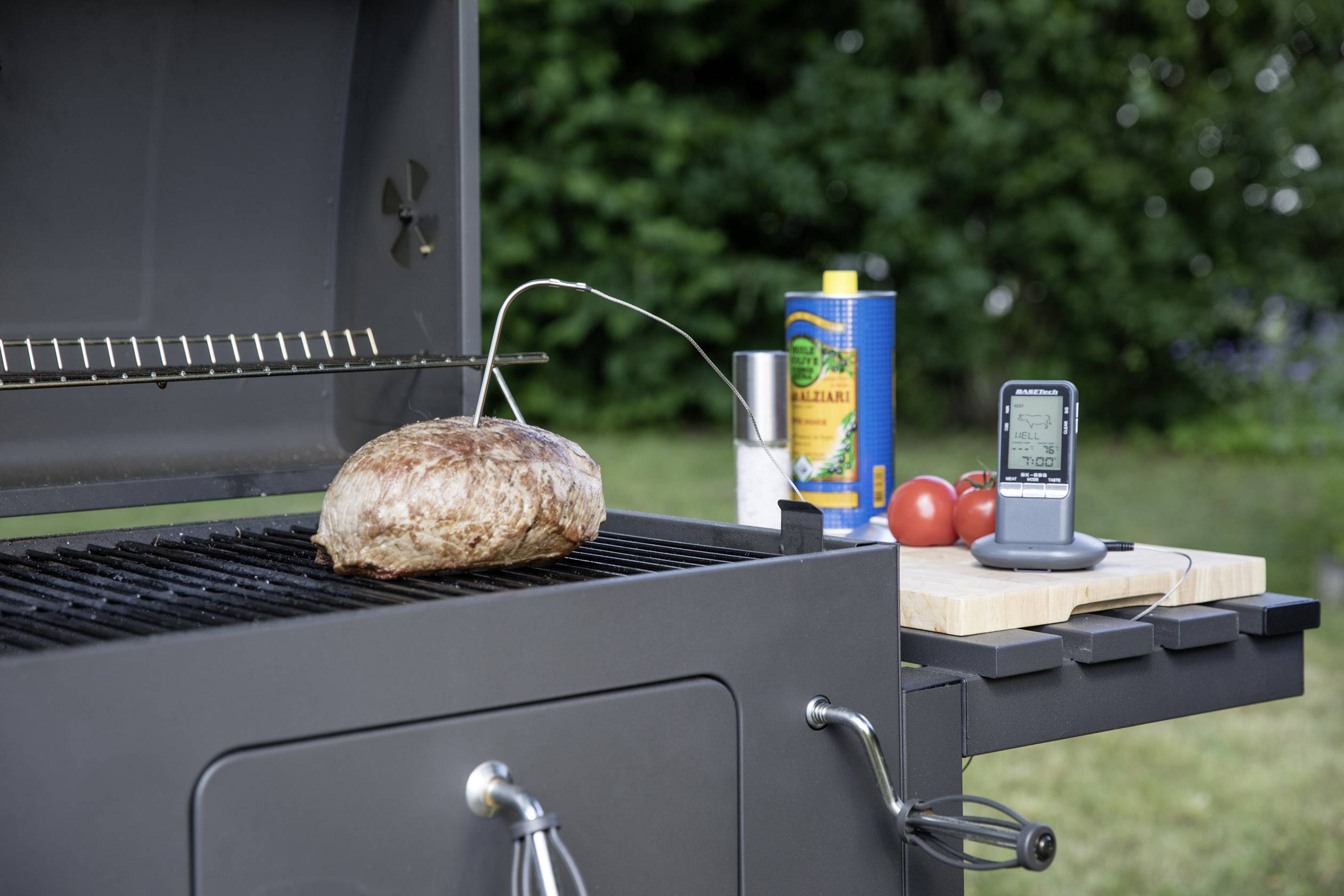 Basetech BK-BBQ Einstichthermometer Messbereich Temperatur 0 bis 250°C Funkübertragung