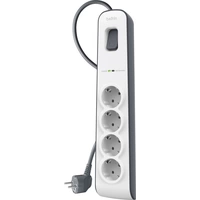 Belkin BSV400vf2M Überspannungsschutz-Steckdosenleiste 4fach Weiß, Grau Schutzkontakt 1St. Belkin BSV400vf2M Überspannungsschutz-Steckdosenleiste 4fach Weiß, Grau Schutzkontakt 1St.