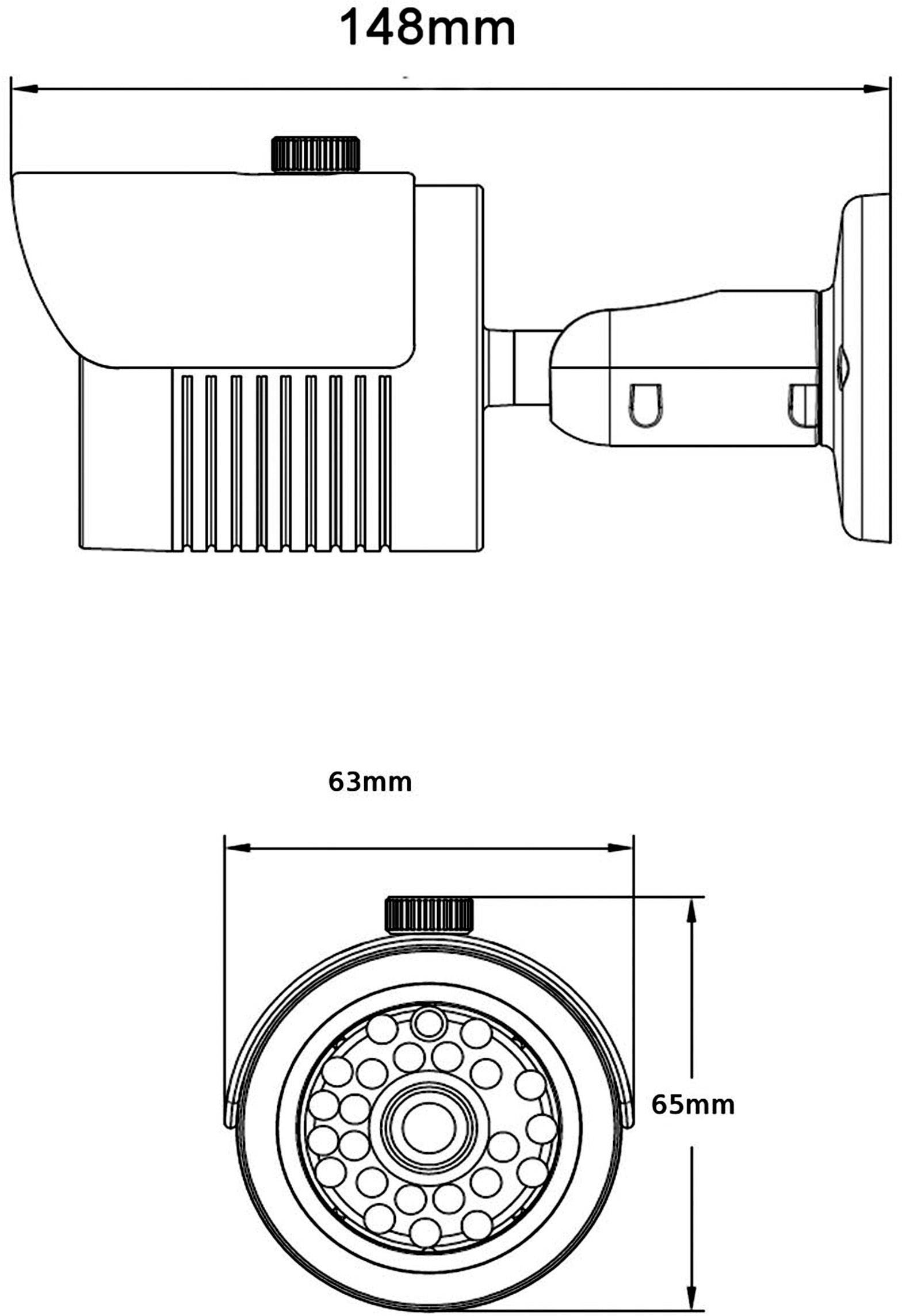 YC HD 36 HD-SDI, Analog, HD-TVI, HD-CVI-Überwachungskamera 1920 x 1080 Pixel