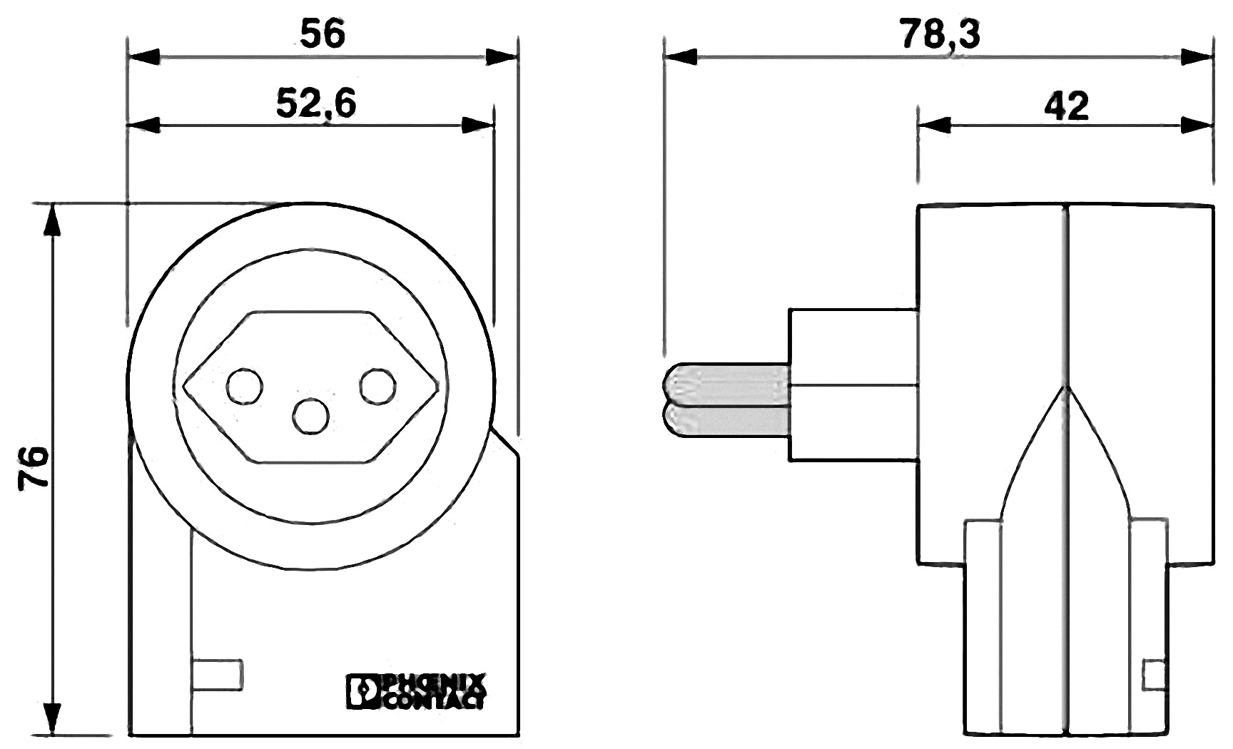 Phoenix Contact 2882255 Überspannungsschutz-Zwischenstecker Schwarz